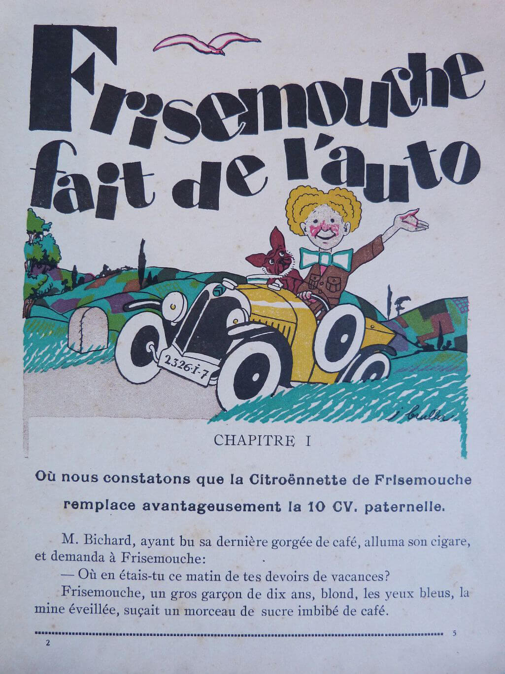 Frisemouche fait de l'auto
