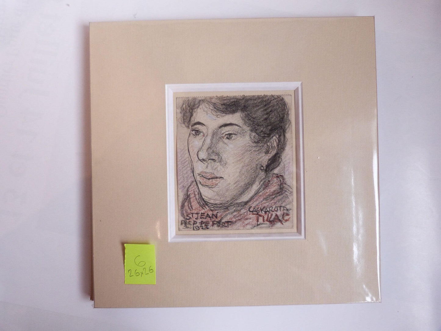 Dessin original femme St jean Pied de Port de Pablo TILLAC