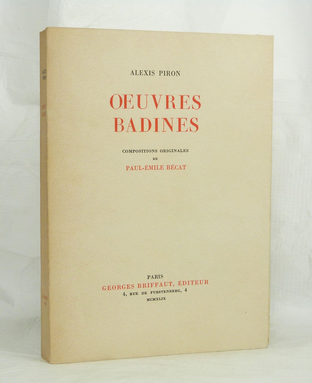 Oeuvres badines.