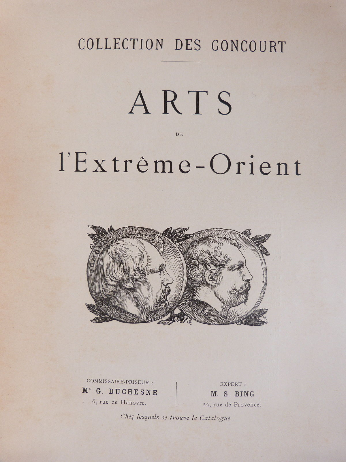 Collection des Goncourt: Arts de l'Extrême-Orient