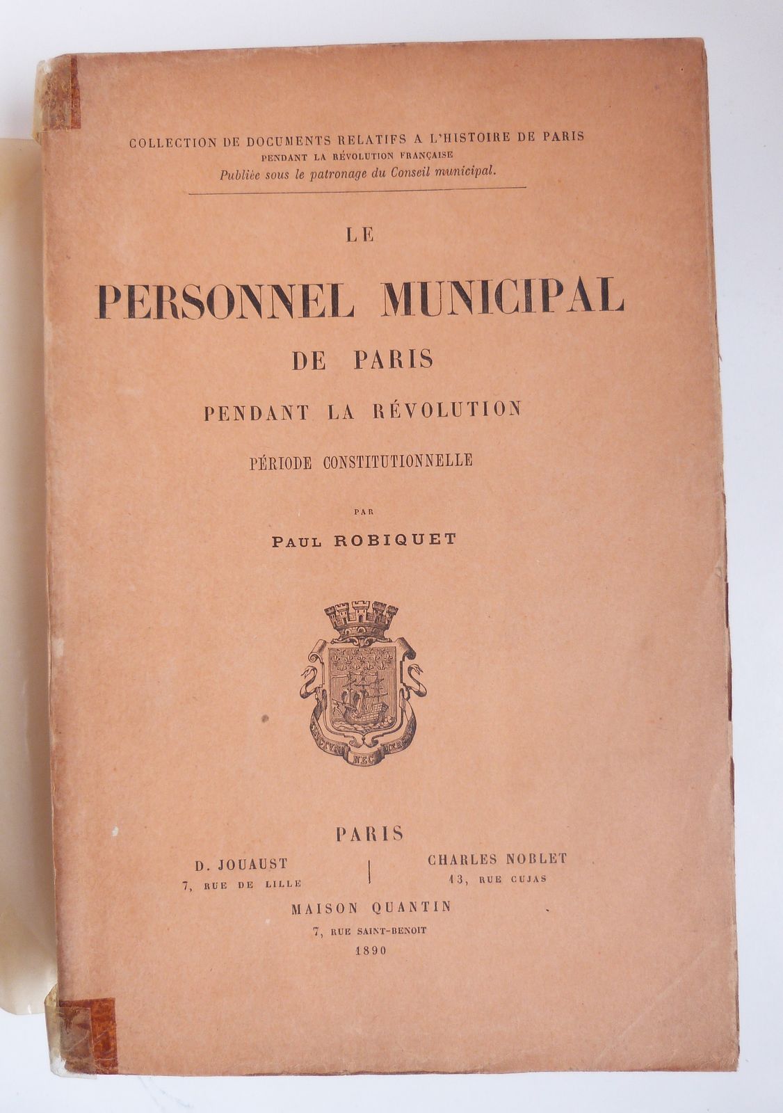 Municipal Staff in Paris during the Revolution, Constitutional Period
