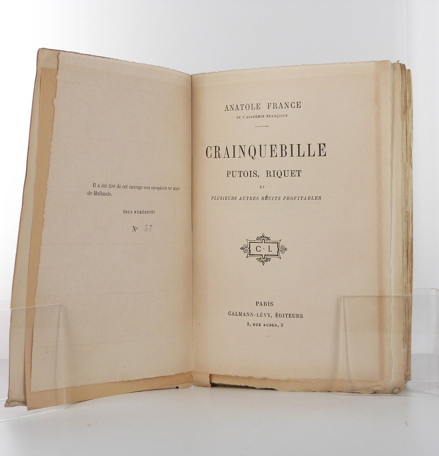 Crainquebille, Putois, Riquet, and several other edifying tales