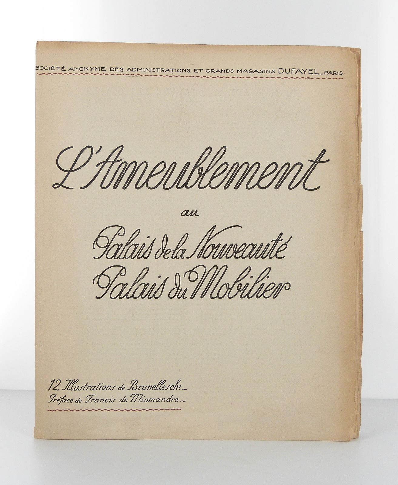 L'Ameublement - Palais de la Nouveaute. Grands Magasins Dufayel.