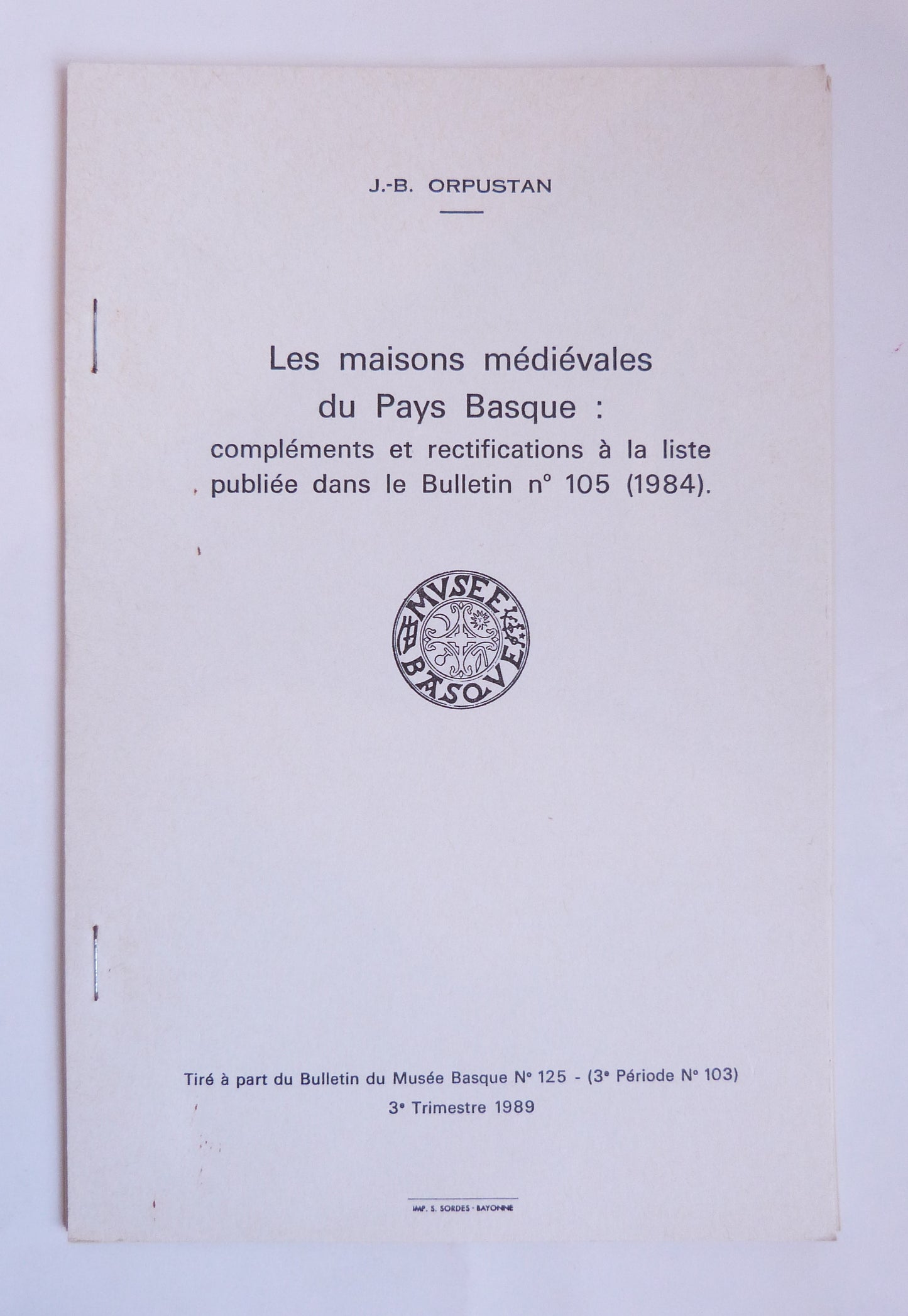 Medieval Houses of the Basque Country: