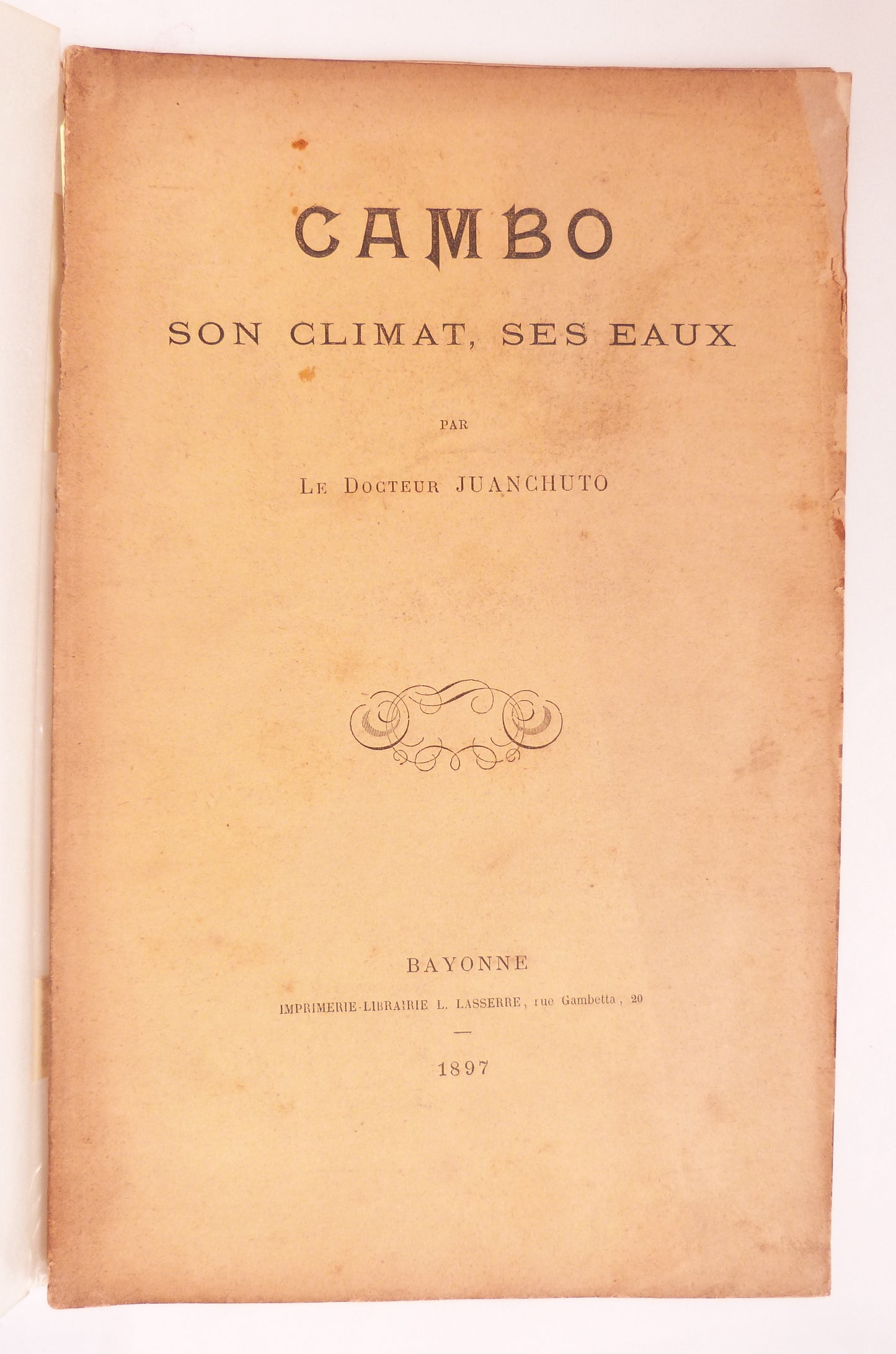 Cambo, its climate, its waters