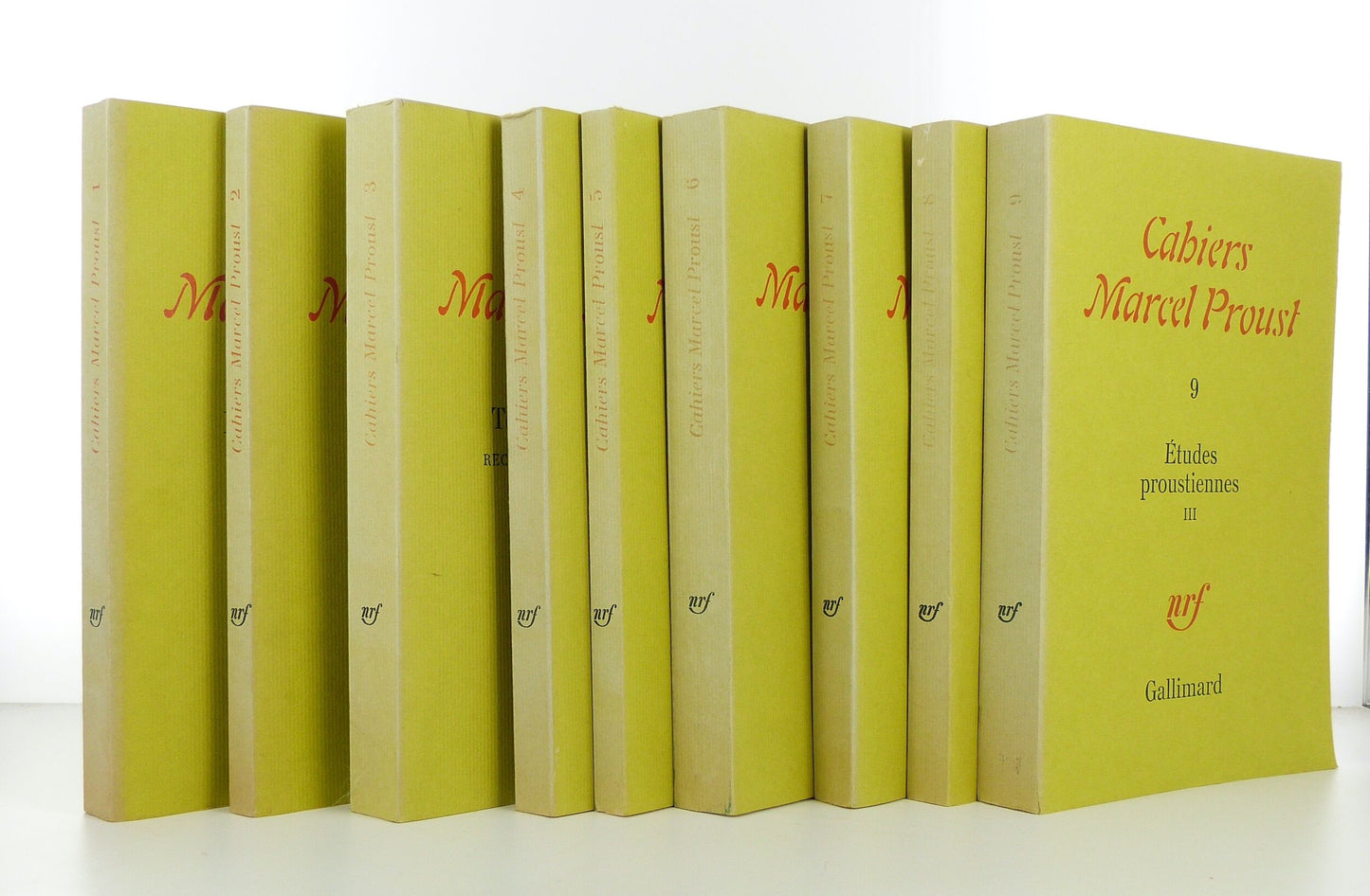 Cahiers Marcel Proust. Tome I à IX.
