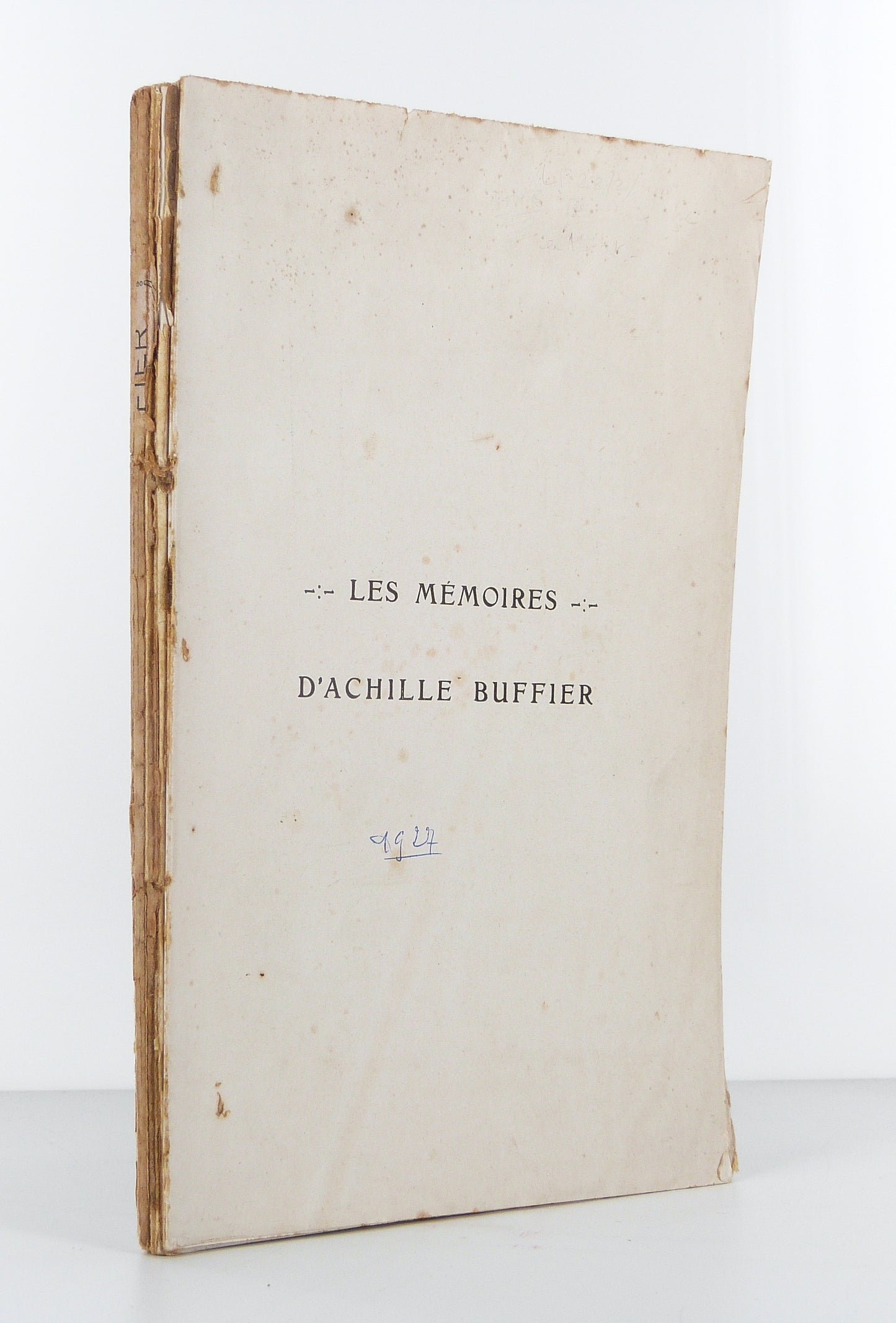 The Memoirs of Achille Buffier