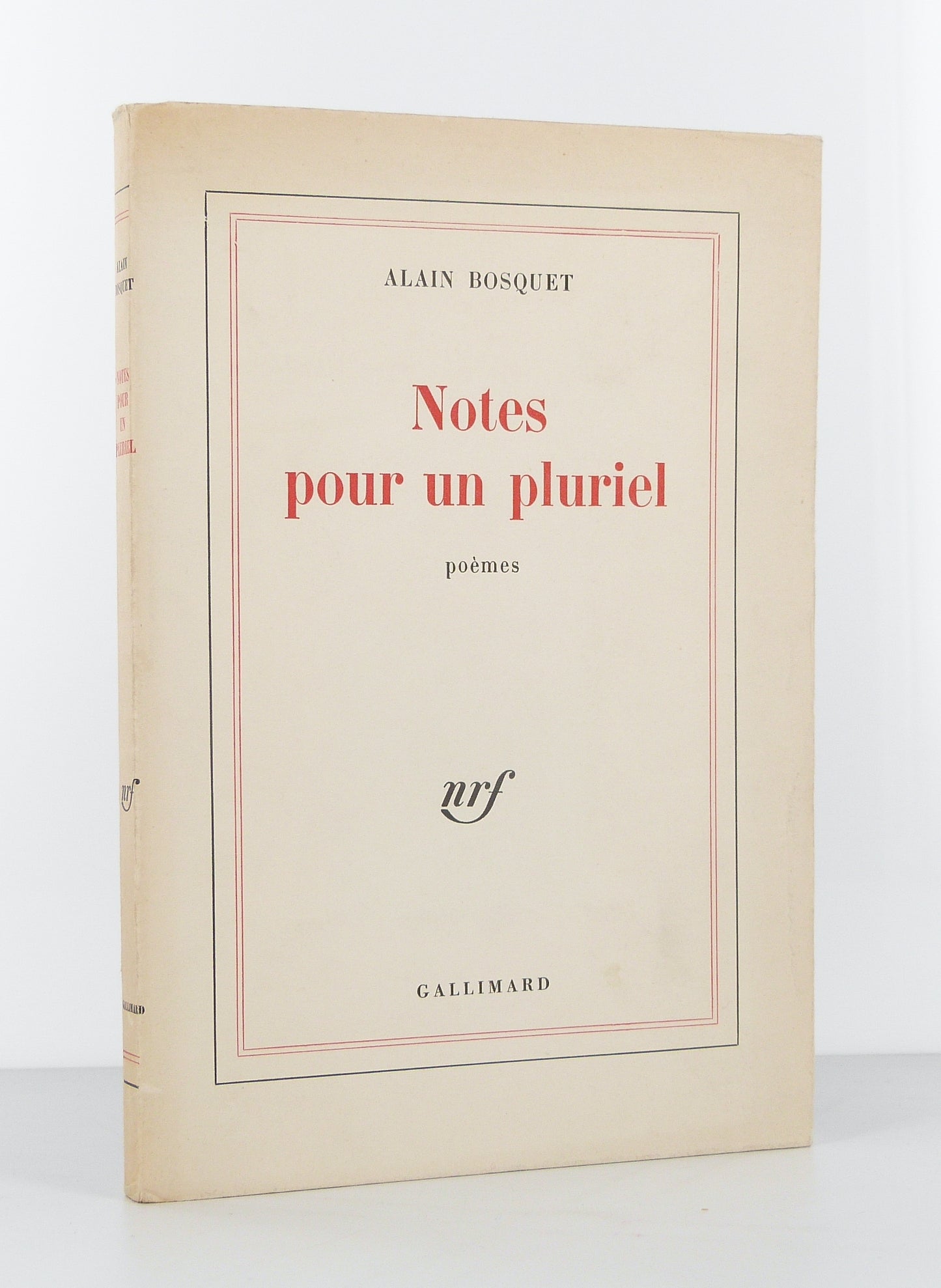 Notes for a plural. Poems.
