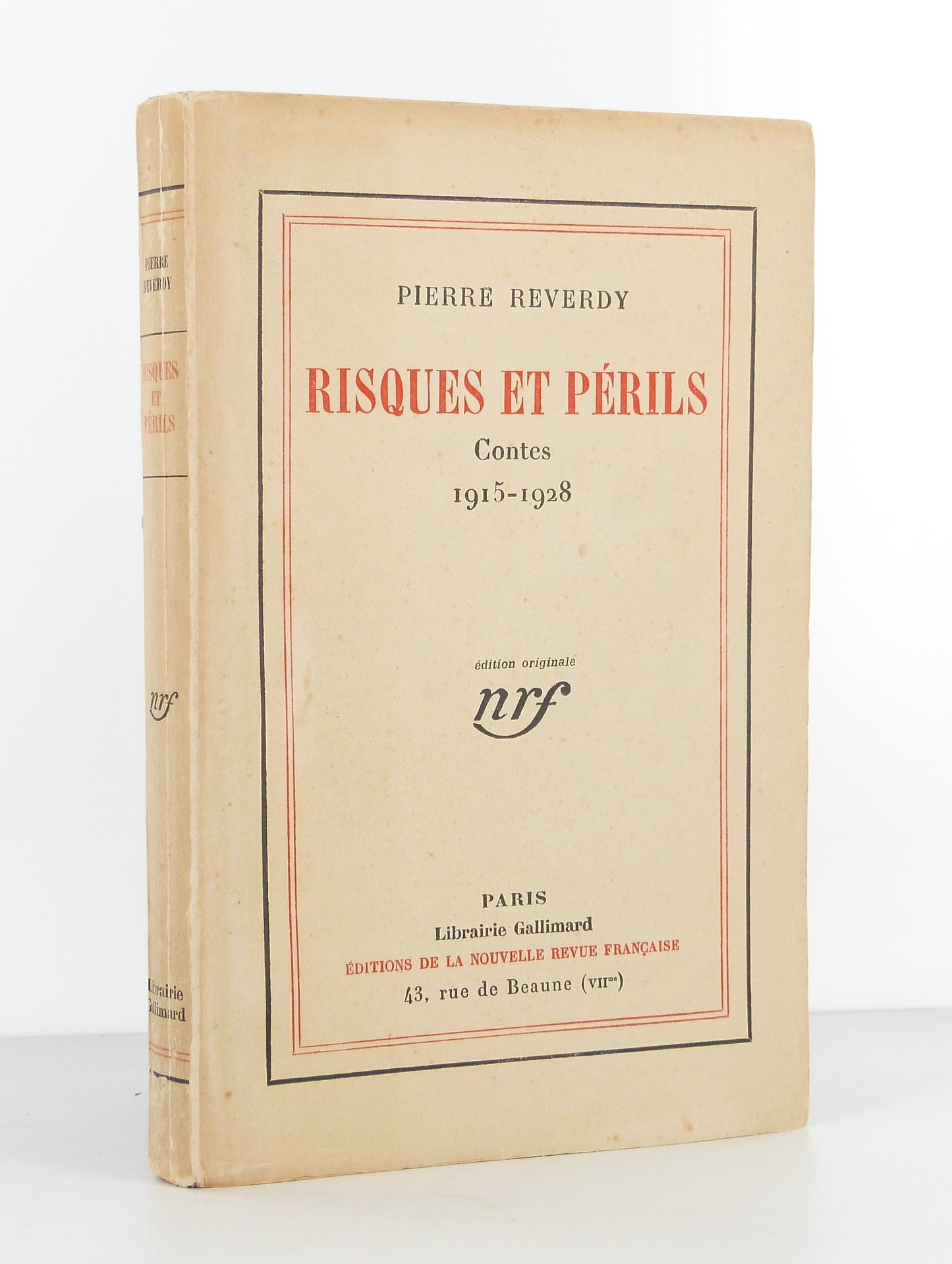 Risques et périls. Contes 1915-1928.