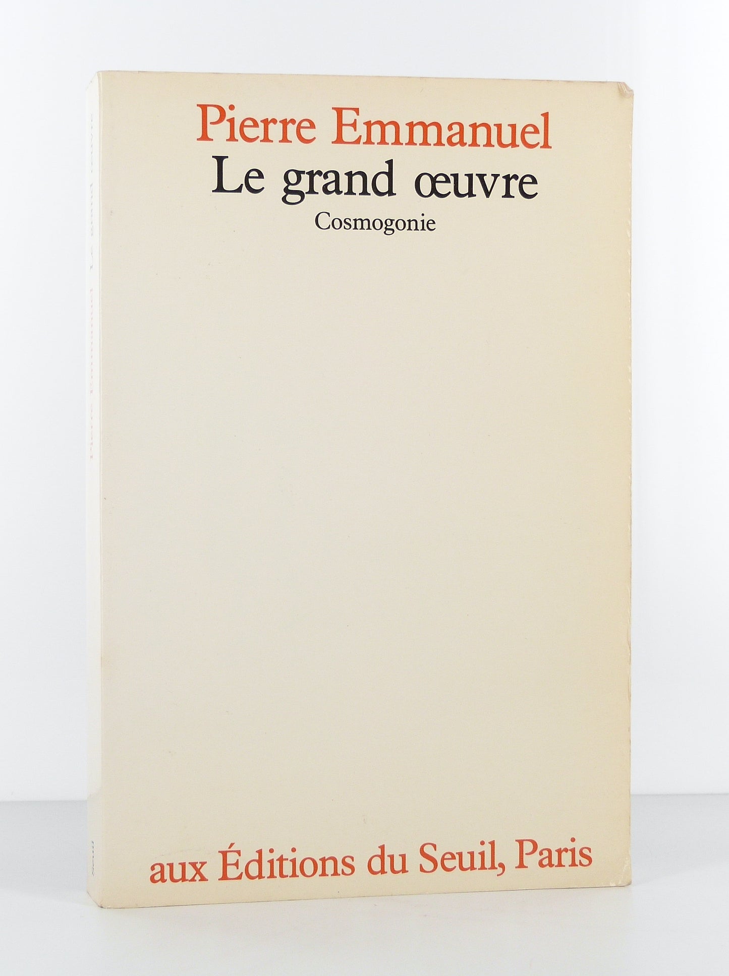 Le grand oeuvre. Cosmogonie.
