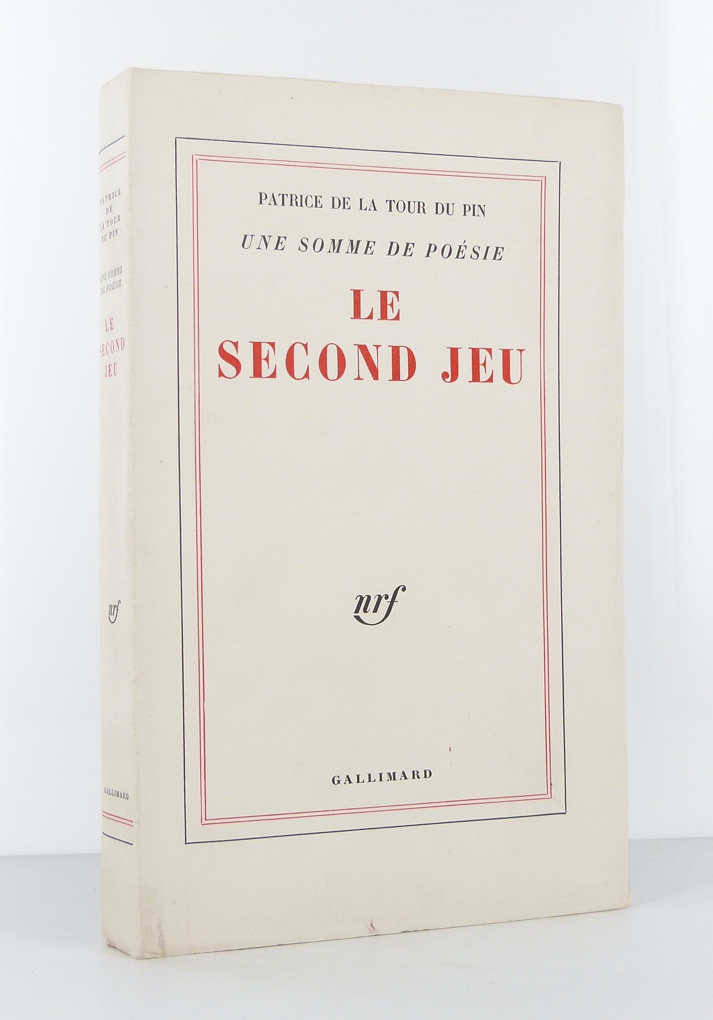 Une somme de poésie : Le Second Jeu