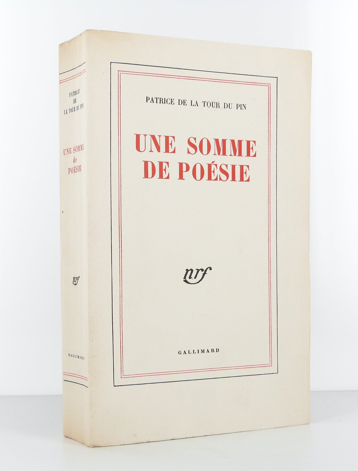 Une somme de poésie