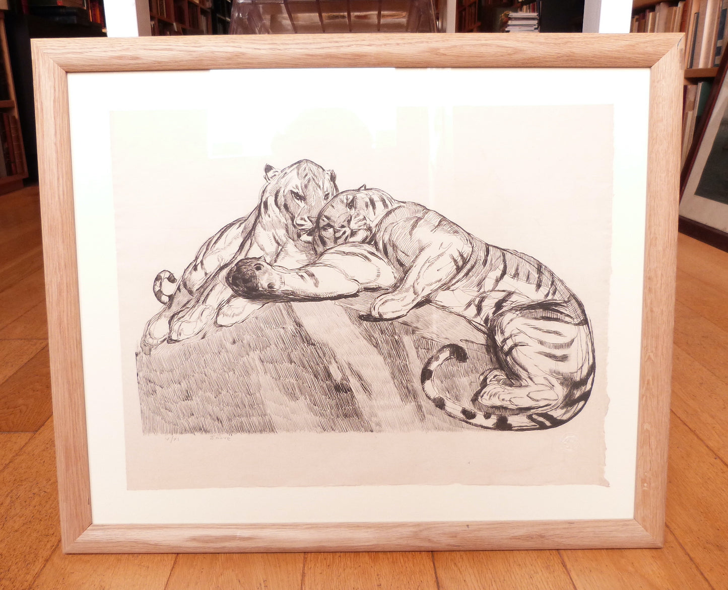 Deux tigres au repos, 1931