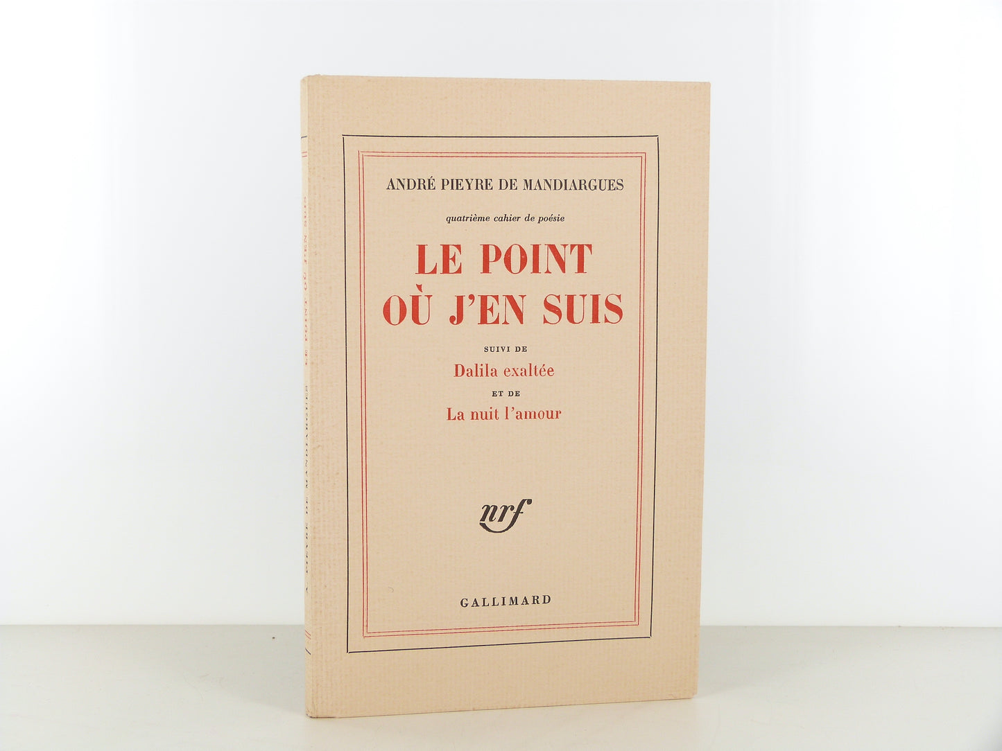 Le point où j'en suis