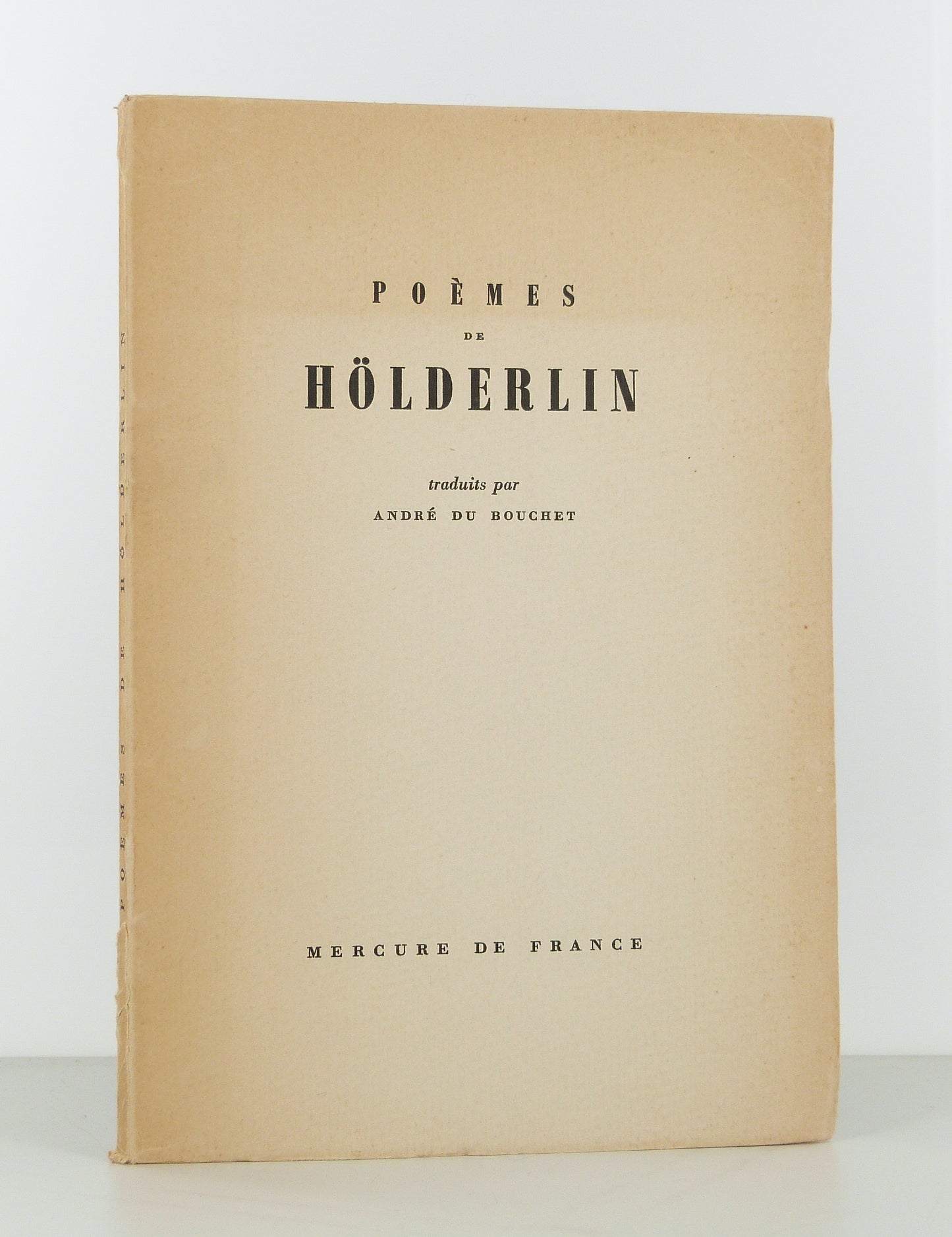Poèmes de Holderlin, traduit par André du Bouchet