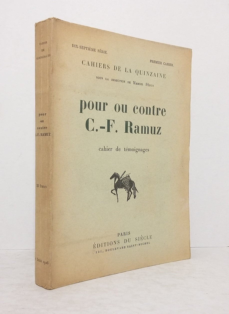 For or Against C.-F. Ramuz.