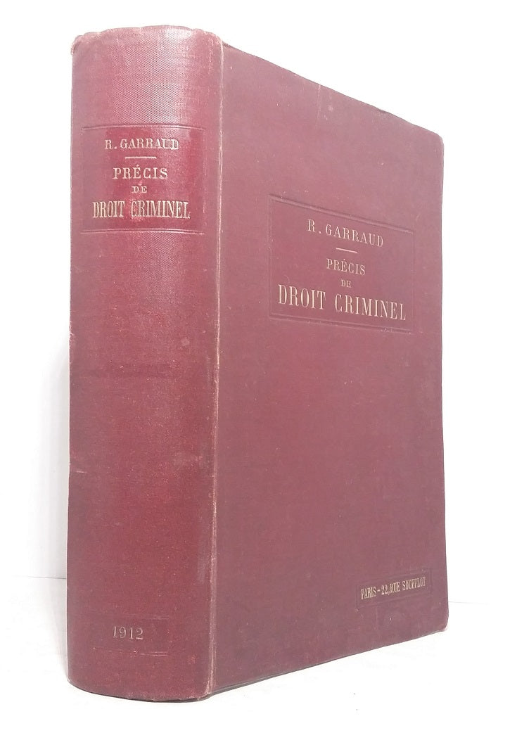 Précis de droit criminel.