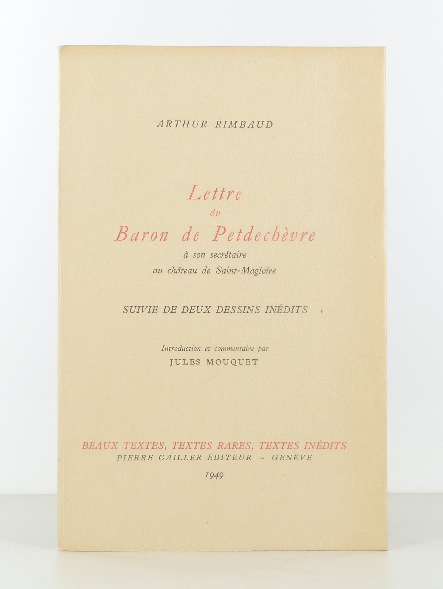 Letters from Baron Petdechèvre to his secretary at Saint-Magloire Castle