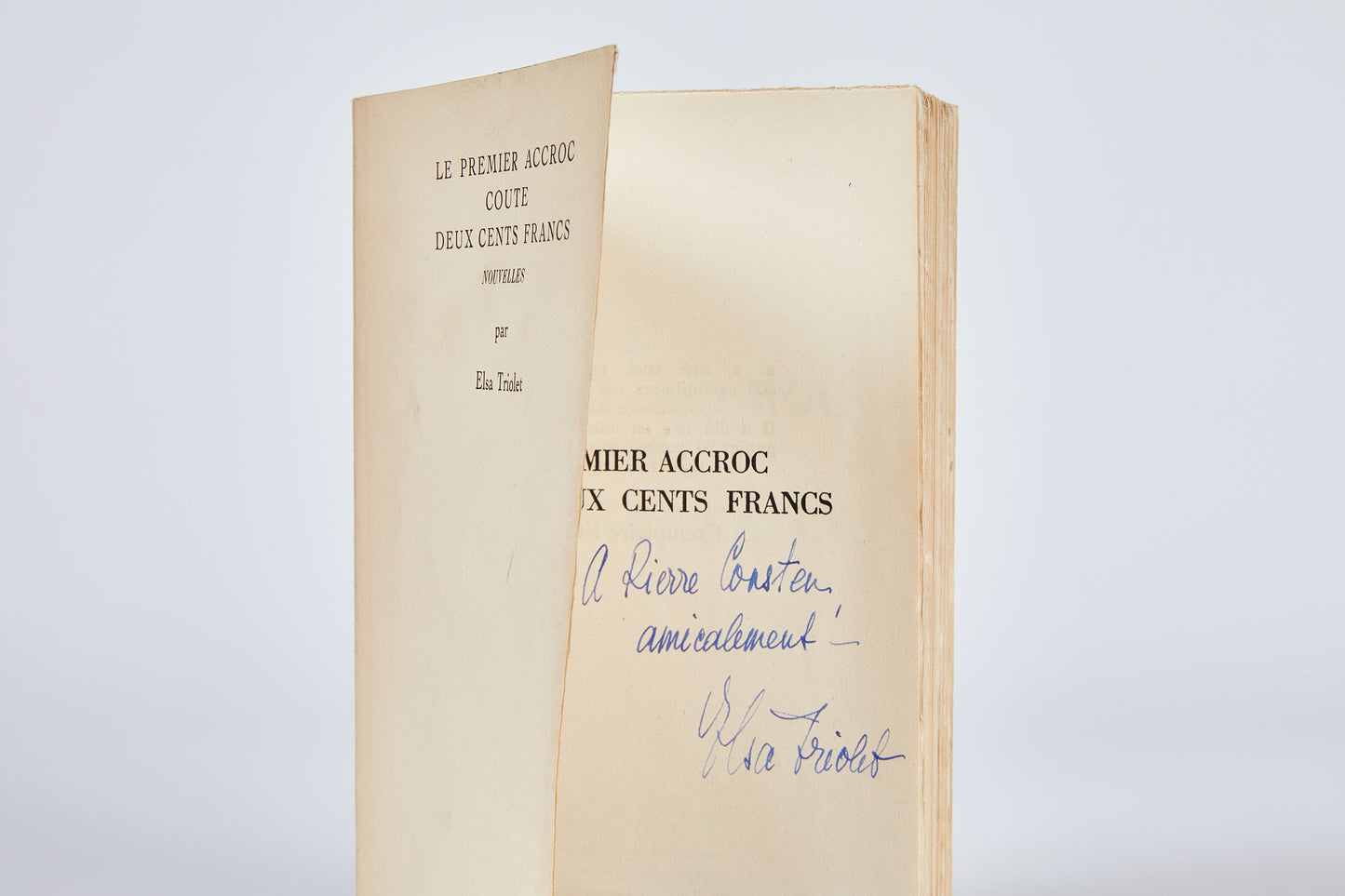 Le premier accro coûte deux cents francs. Nouvelles.