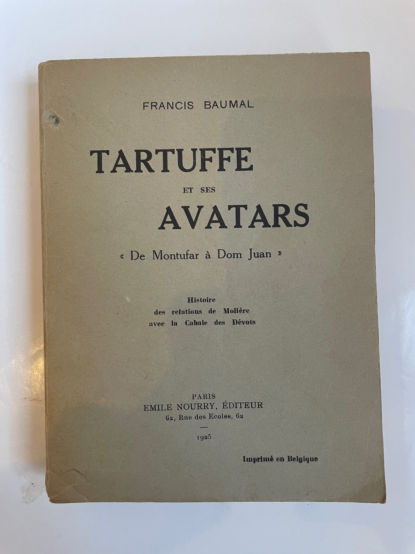 Tartuffe et ses avatars