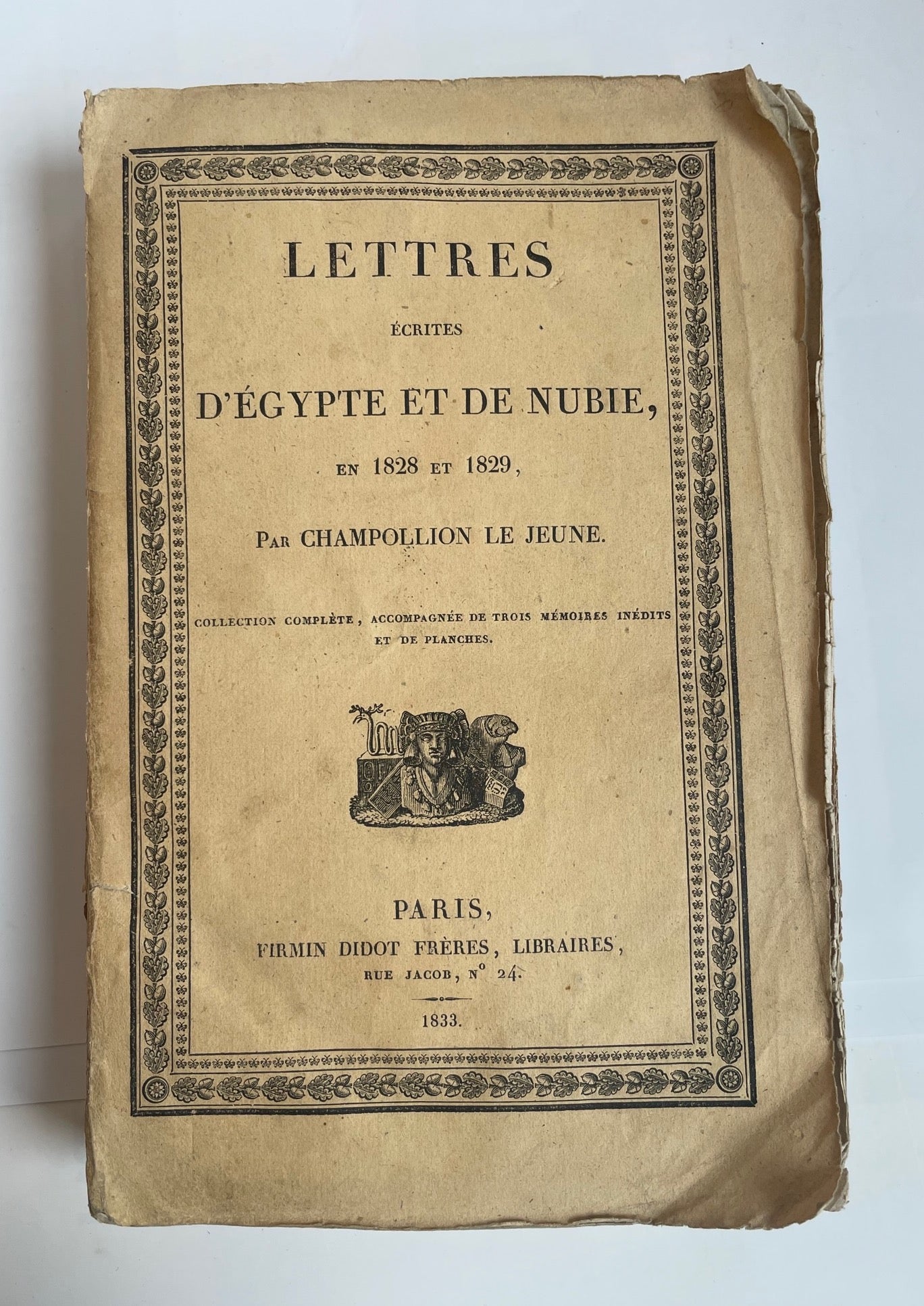 Lettres écrites d'Egypte et de Nubie