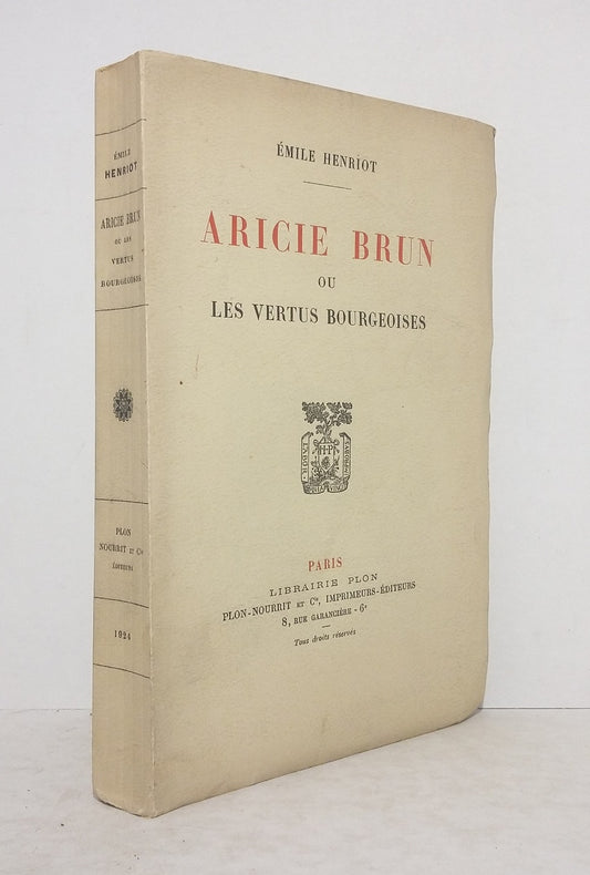 Aricie Brun, or the Virtues of the Bourgeoisie (Manners of Yesteryear)