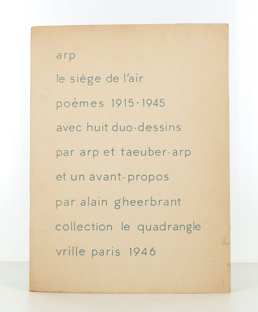 The Seat of the Air. Poems 1915-1945.