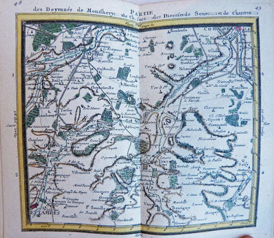 Atlas Almanach des environs de Paris, contenant la topographie de l’Archevêché et des differens endroits du Diocèse