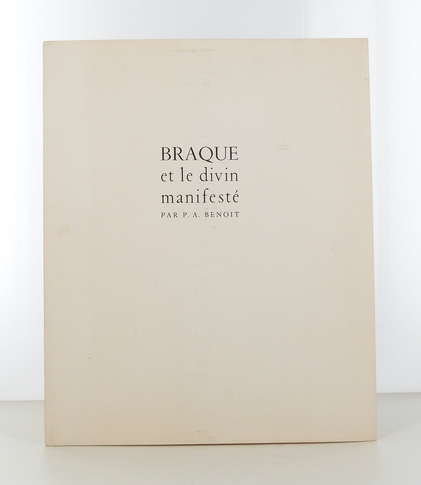 Braque and the Divine Manifest