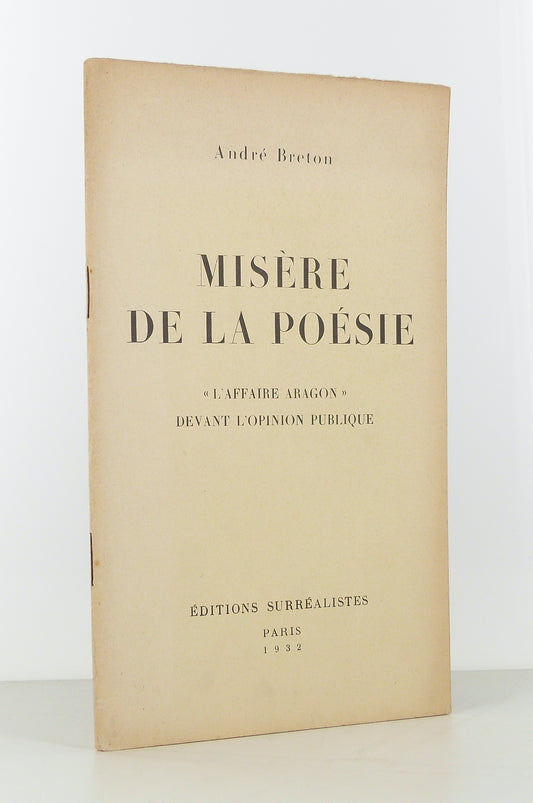 Misère de la poésie. "L'affaire Aragon"