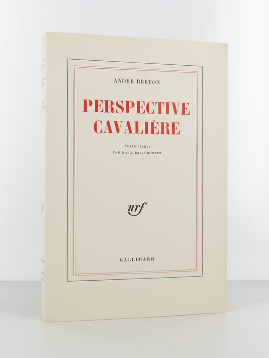 Perspective cavalière. Texte établi par Marguerite Bonet.