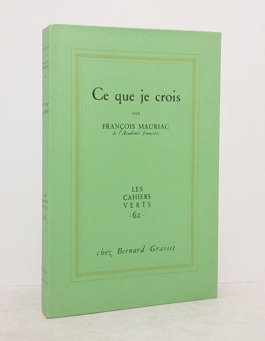 Ce que je crois