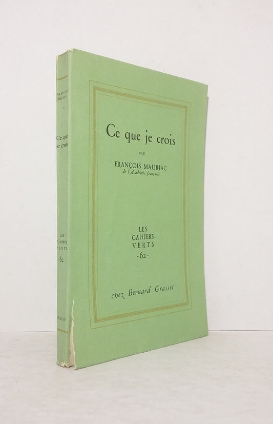 Ce que je crois