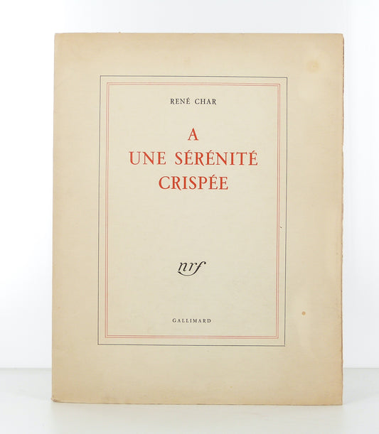 A une sérénité crispée