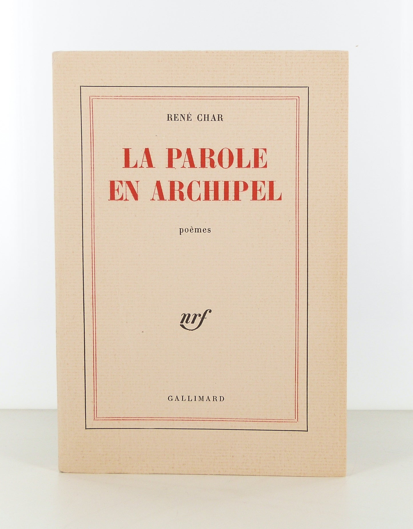 La Parole en archipel. Poèmes.