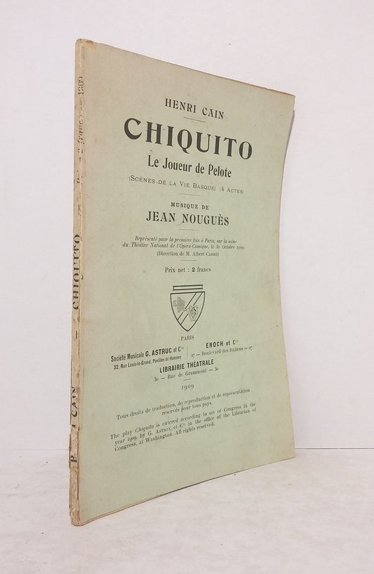 Chiquito : Le Joueur de Pelote.