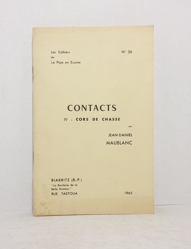 Contacts. IV - Cors de chasse