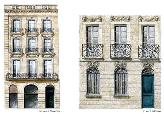 Cours de l'Intendance et rue de la fusterie