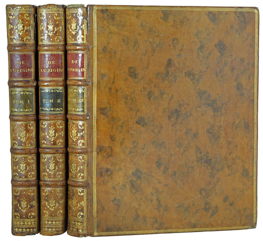 De l'origine des Loix, des Arts, et des Sciences; et de leurs progrès chez les anciens peuples.