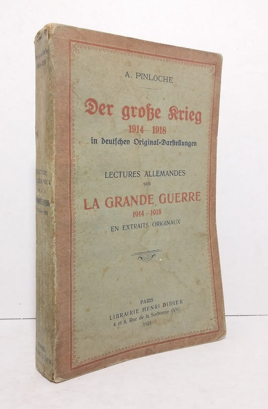 Der grosse krieg 1914-1918 in deutchen Original-Darstellungen.