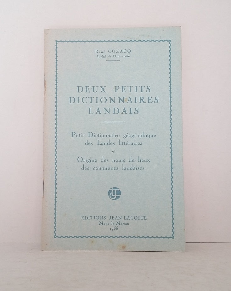 Two small dictionaries from the Landes region.
