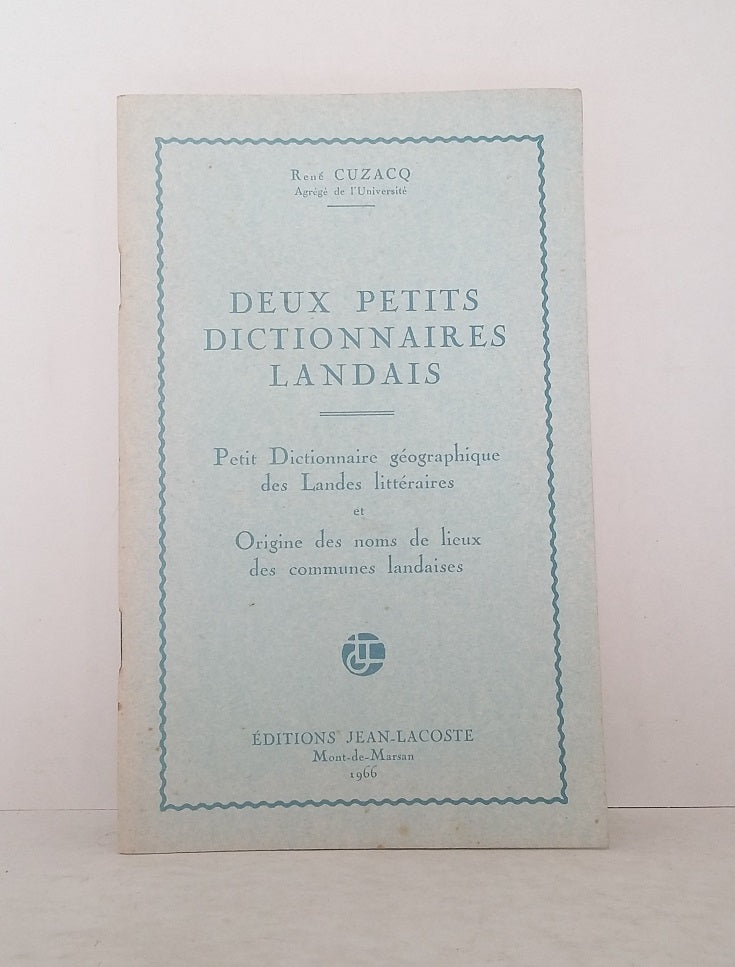 Two small Landais dictionaries.