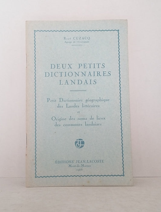 Deux petits dictionnaires landais.