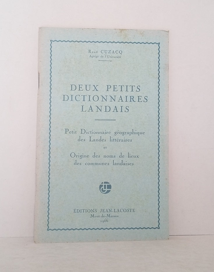 Deux petits dictionnaires landais.
