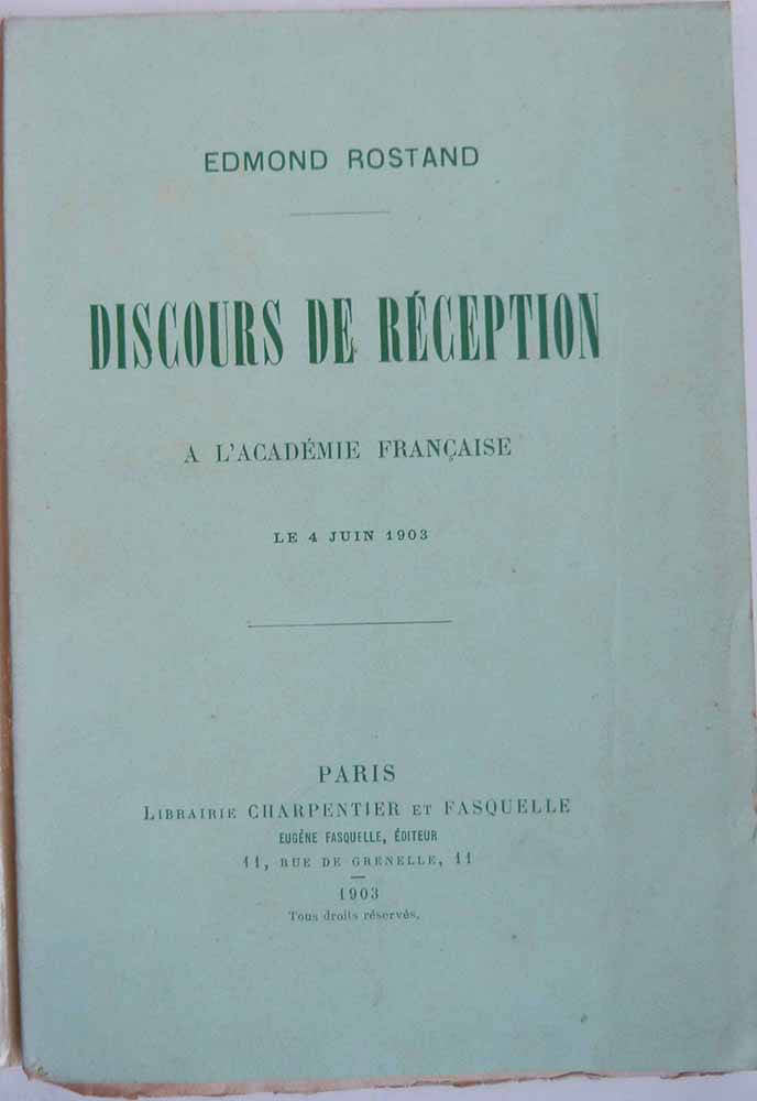 Discours de réception