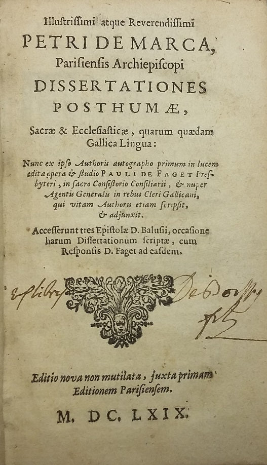 Dissertationes Posthumae.