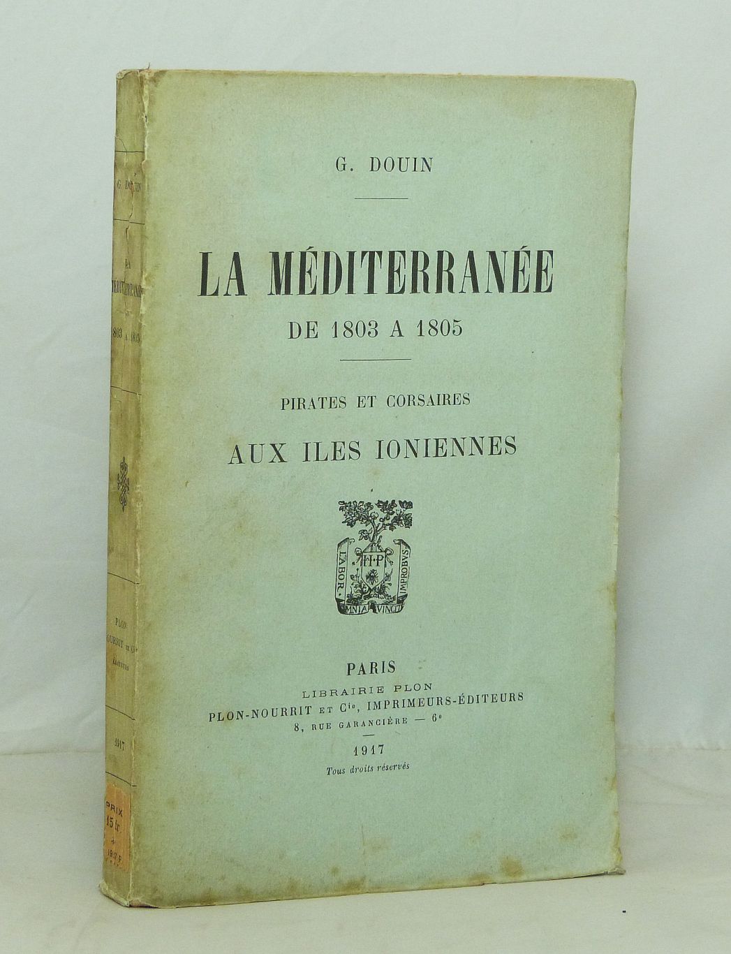La Méditerranée de 1803 à 1805.