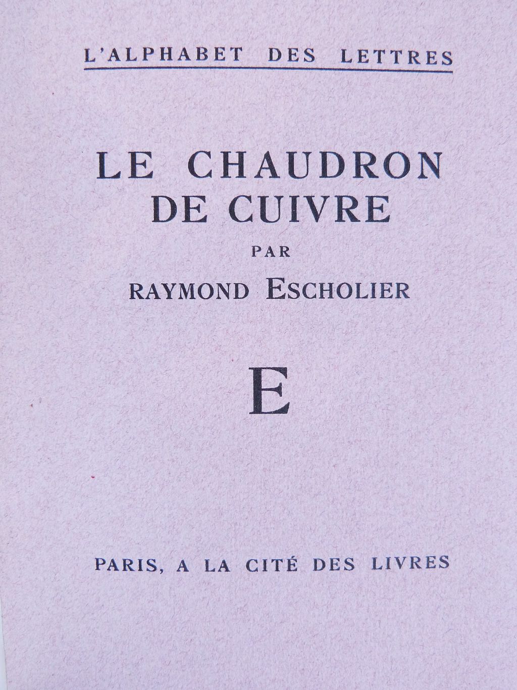 Le chaudron de cuivre