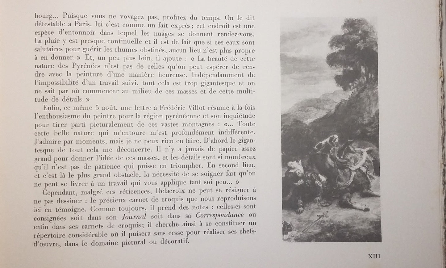 Eugène Delacroix in the Pyrenees.