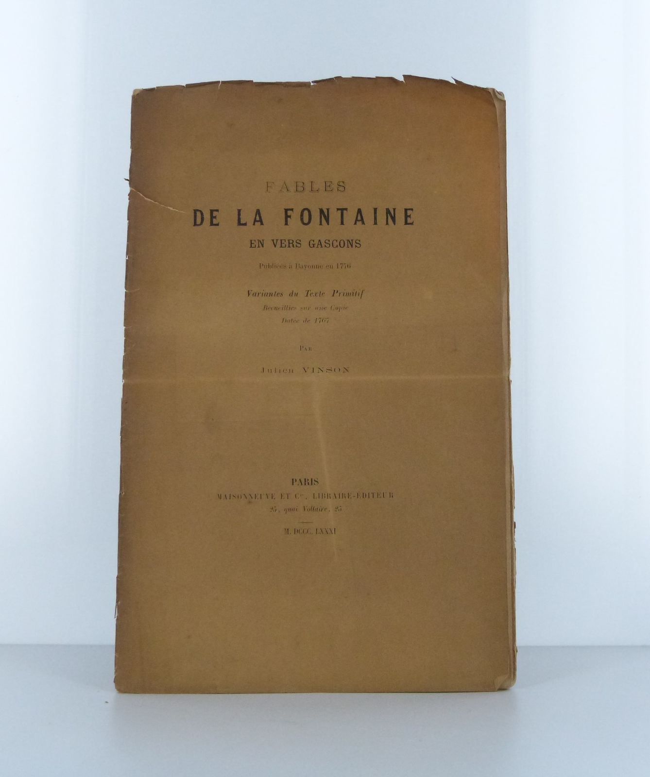 La Fontaine's Fables in Gascon verse.